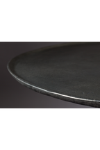 Table d'appoint ronde en argent avec piédestal