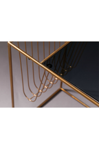 Table d'appoint porte-revues noire