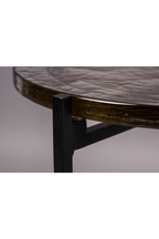 Table d'appoint en verre moulé