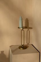 Table d'appoint rétro dorée