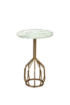 Table d'appoint socle en marbre