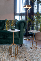 Table d'appoint socle en marbre