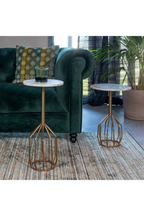 Table d'appoint socle en marbre