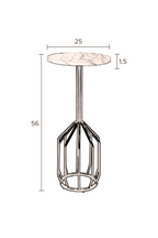 Table d'appoint socle en marbre