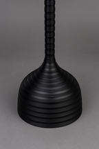 Table d'appoint sur pied en aluminium noir