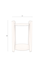 Table d'appoint en acier thermolaqué