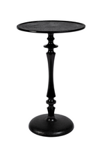 Table d'appoint sur pied noire