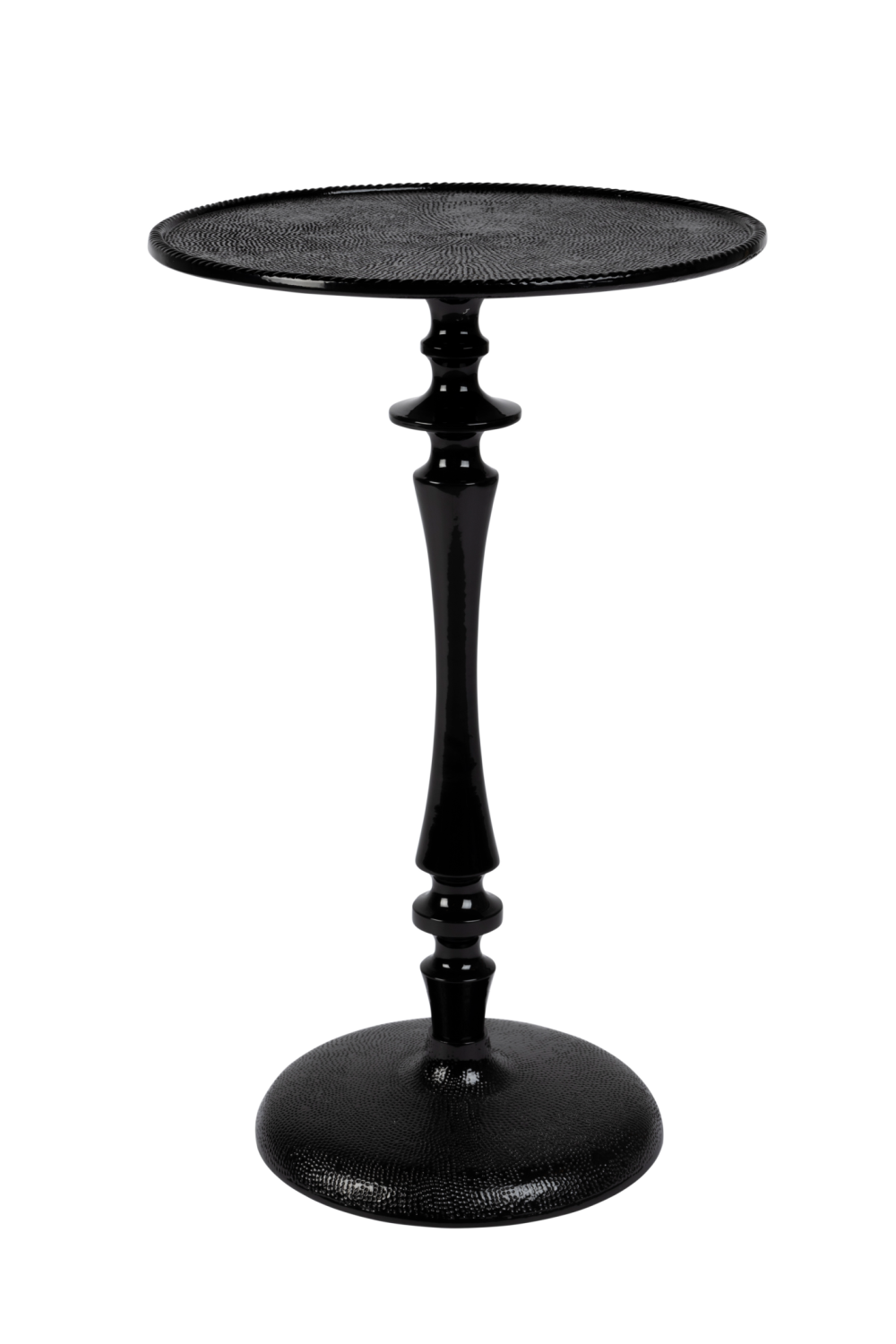 Table d'appoint sur pied noire