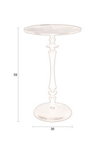 Table d'appoint sur pied noire