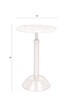 Table d'appoint piédestal doré