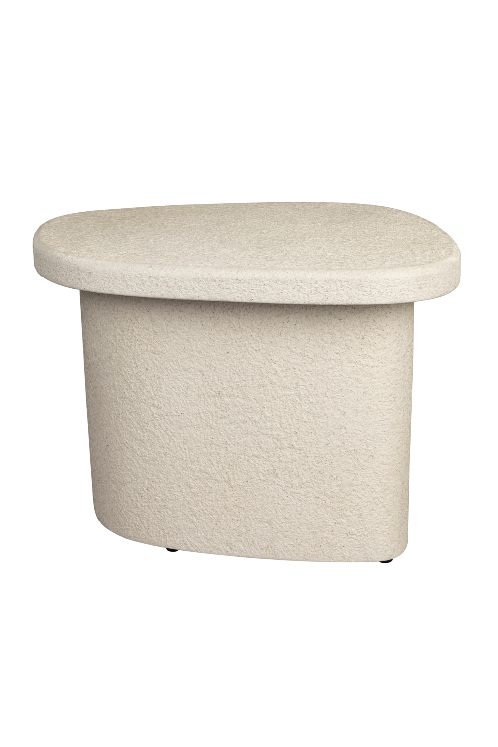 Table d'appoint beige aux formes organiques