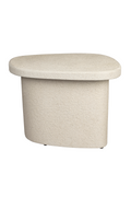 Table d'appoint beige aux formes organiques