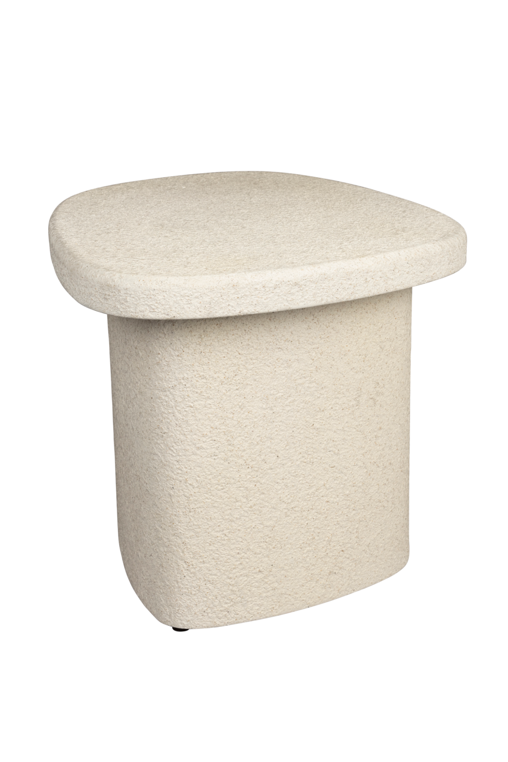 Table d'appoint beige aux formes organiques
