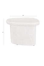 Table d'appoint beige aux formes organiques