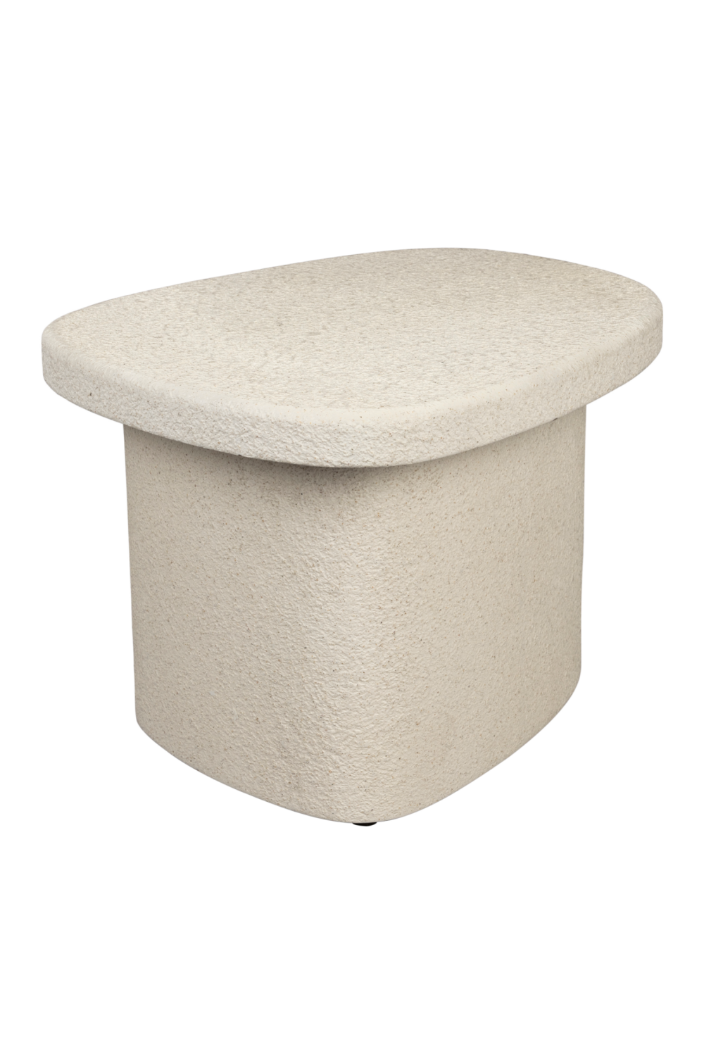 Table d'appoint beige aux formes organiques