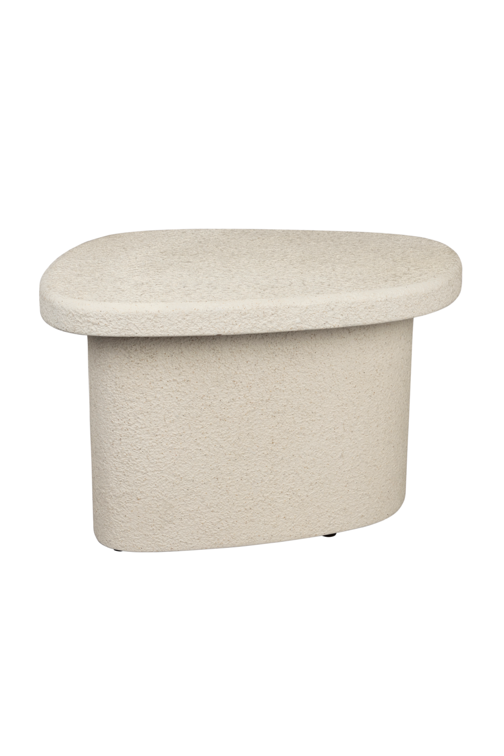 Table d'appoint beige aux formes organiques
