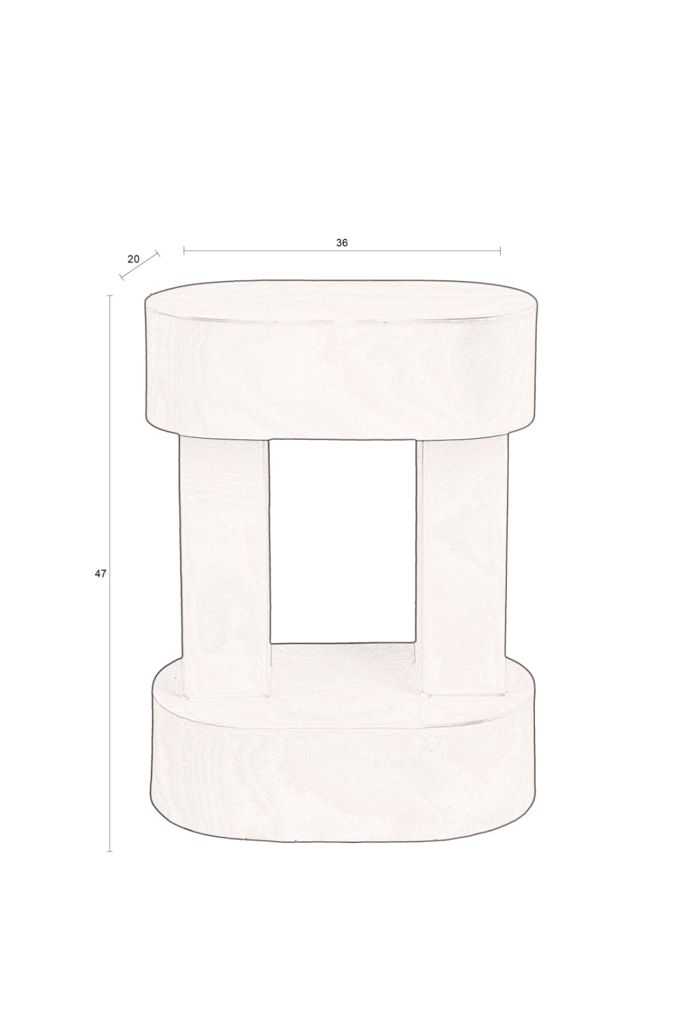 Table d'appoint en fer