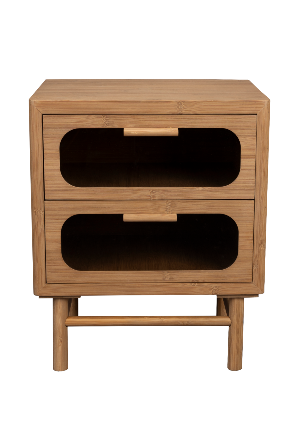 Table d'appoint de rangement en bambou