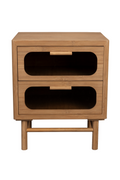 Table d'appoint de rangement en bambou