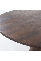 Table à manger sur pied en bois