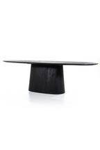 Table de salle à manger sur pied en bois de manguier L