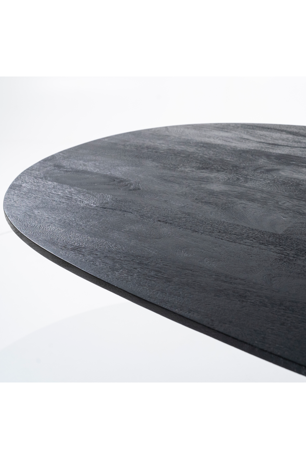 Table de salle à manger sur pied en bois de manguier L