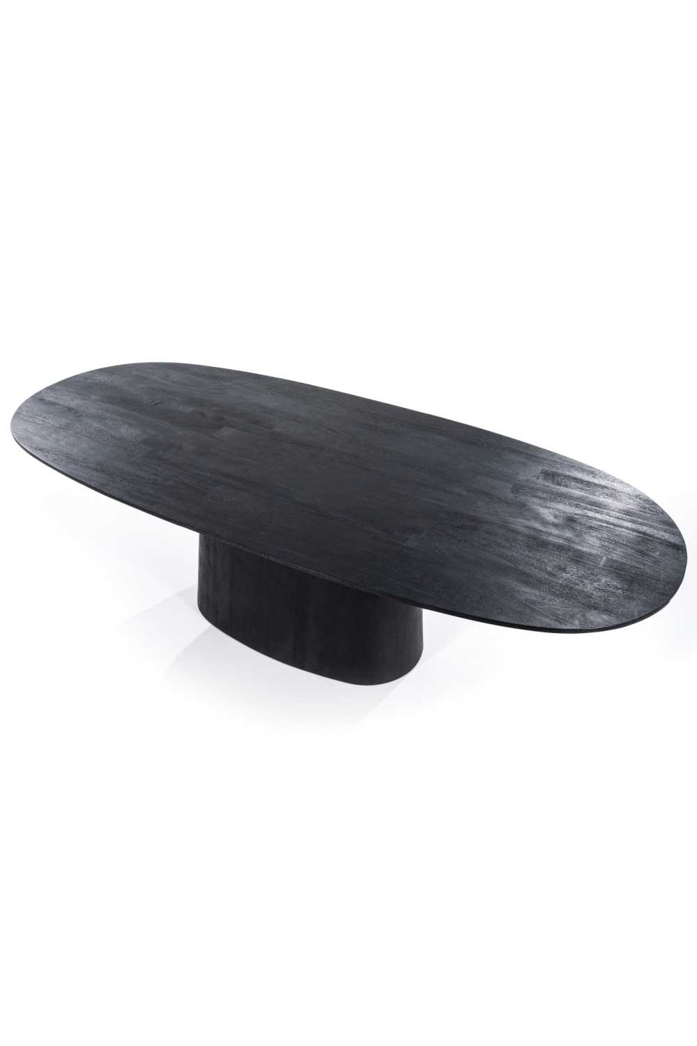 Table de salle à manger sur pied en bois de manguier L