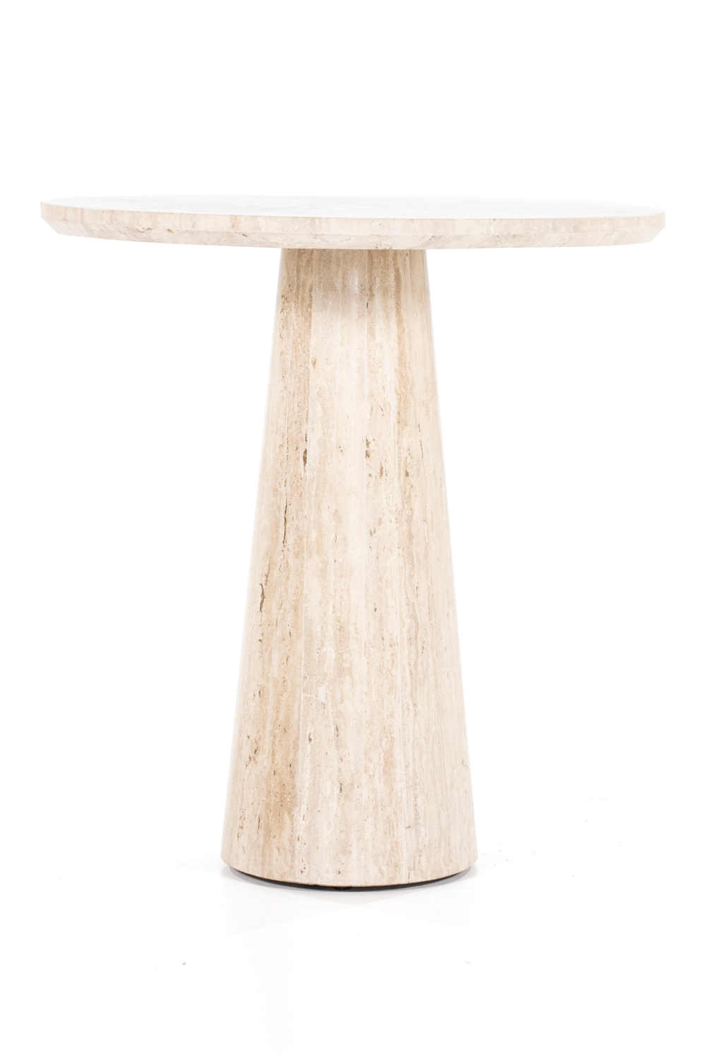 Table à manger piédestal en travertin