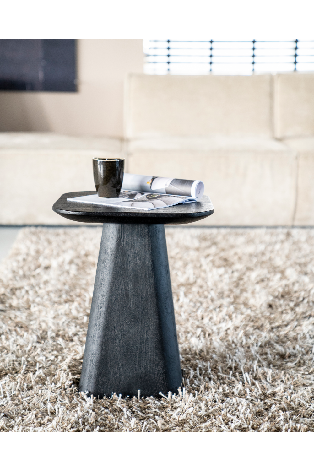 Table d'appoint carrée en bois S