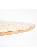 Table de salle à manger piédestal en travertin