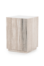 Table d'appoint en marbre laqué