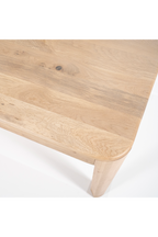 Table de salle à manger rectangulaire en chêne