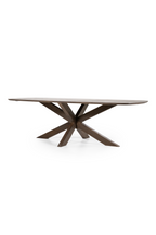 Table de salle à manger rectangulaire en bois de manguier