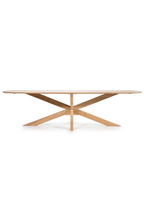 Table à manger en bois d'acacia naturel