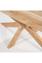 Table à manger en bois d'acacia naturel