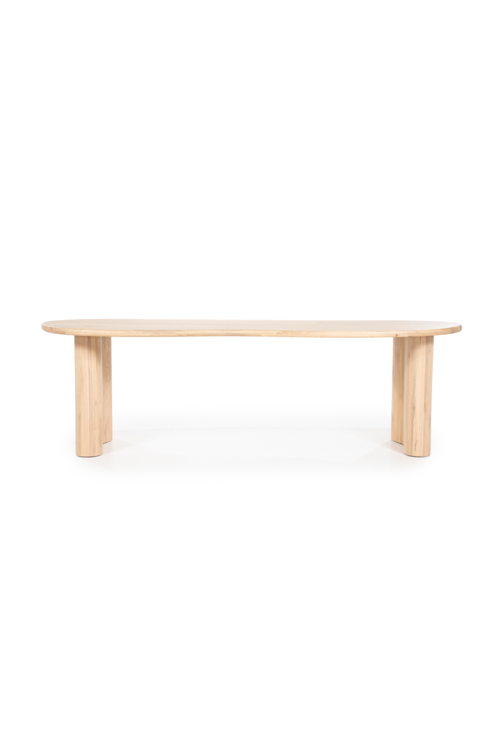 Table à manger biologique en chêne verni naturel