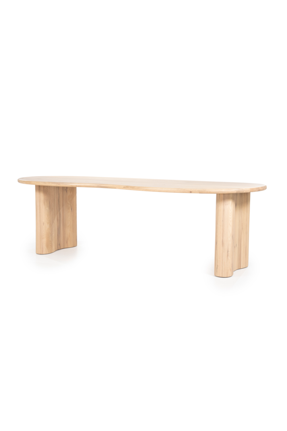 Table à manger biologique en chêne verni naturel