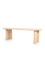 Table à manger biologique en chêne verni naturel