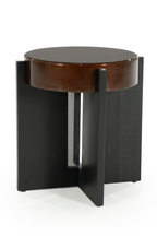 Table d'appoint coquillage peinte
