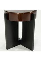 Table d'appoint coquillage peinte
