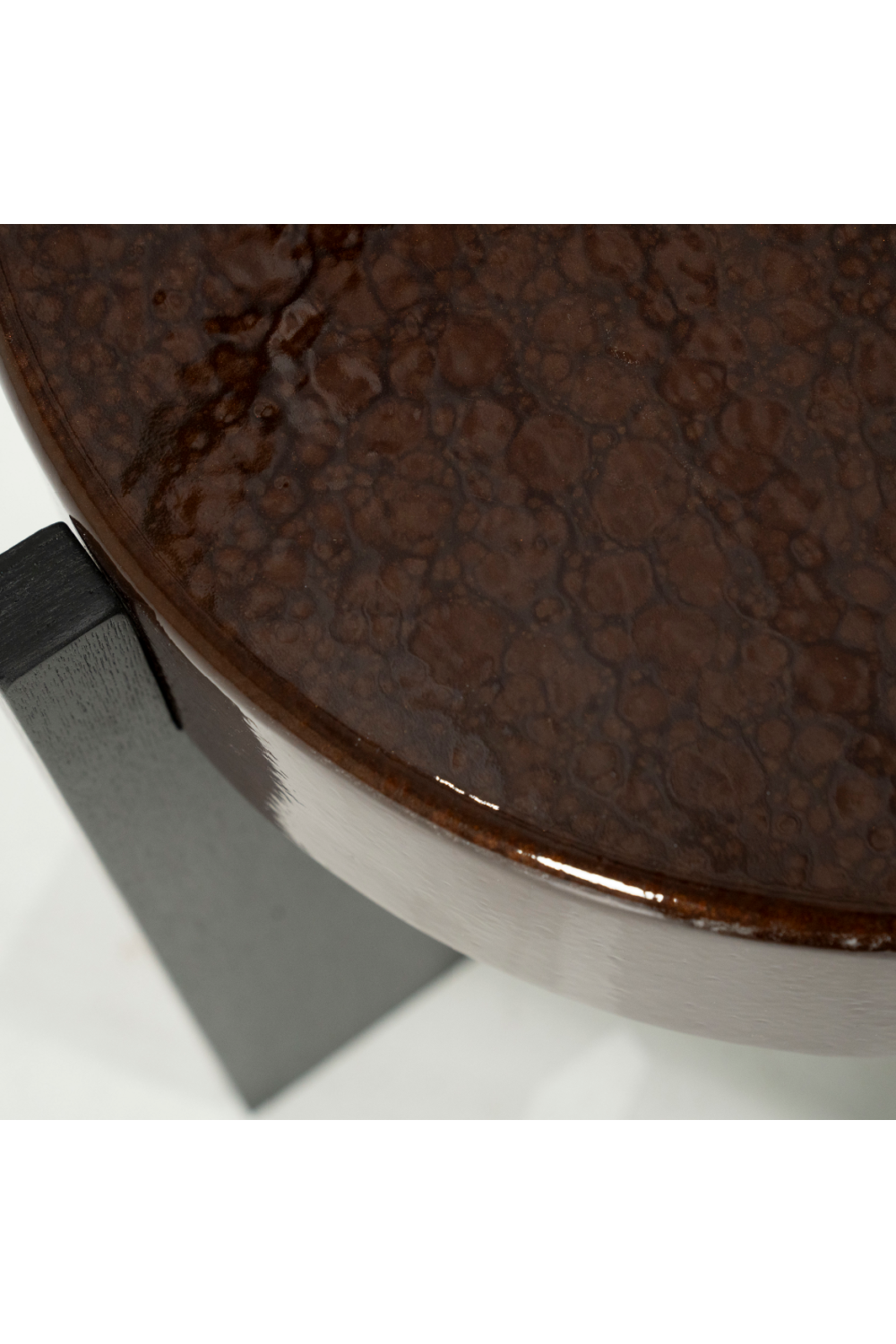 Table d'appoint coquillage peinte