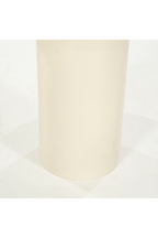 Table d'appoint ronde blanche avec piédestal