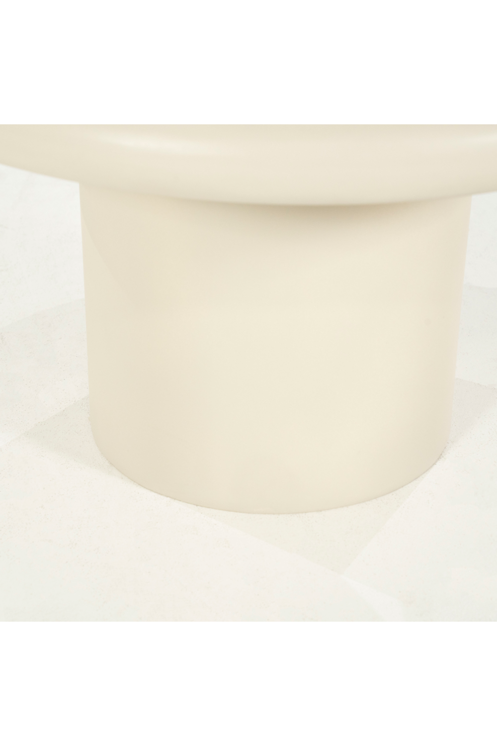 Table d'appoint ronde blanche avec piédestal