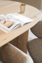 Table à manger scandinave en chêne L