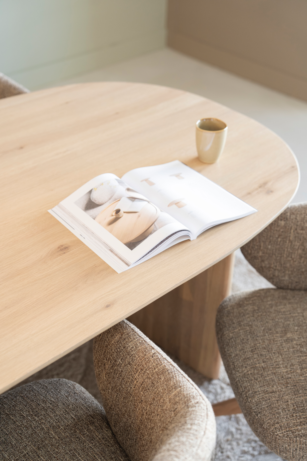 Table à manger scandinave en chêne L