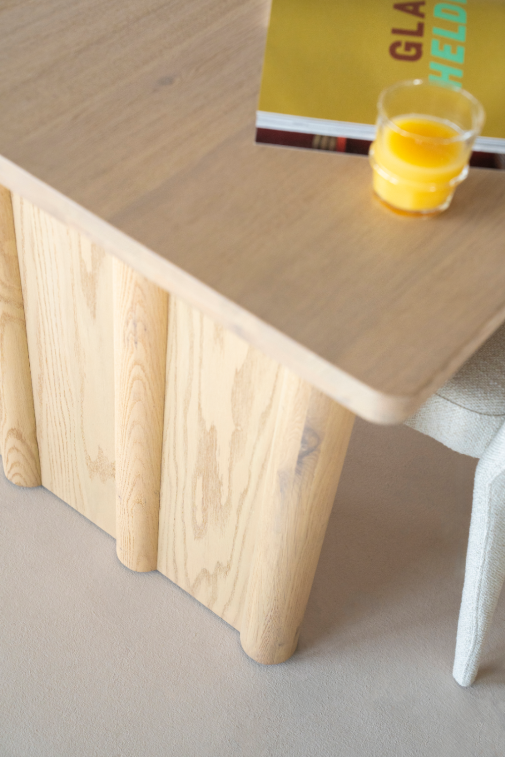 Table à manger rectangulaire en chêne S
