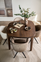 Table à manger en manguier brossé