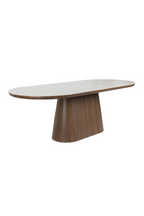 Table à manger ovale en bois