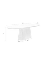Table à manger ovale en bois