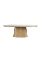 Table à manger ovale en bois